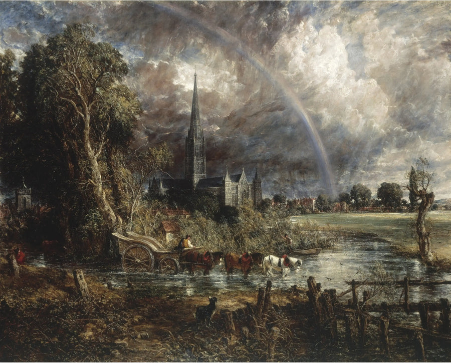 Katedra Salisbury z łąk - John Constable