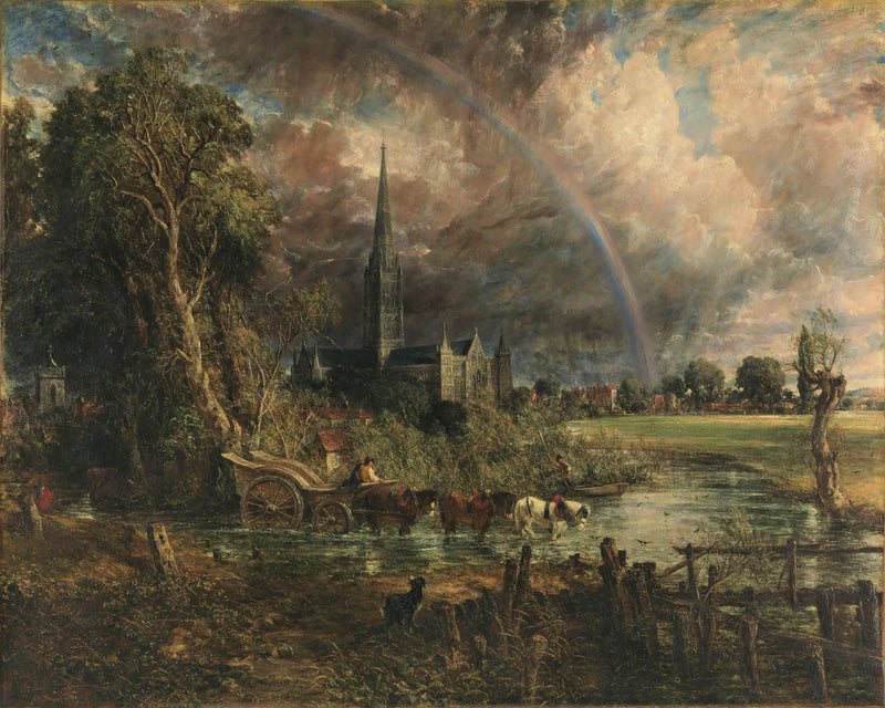 Katedra Salisbury widziana z łąk - John Constable