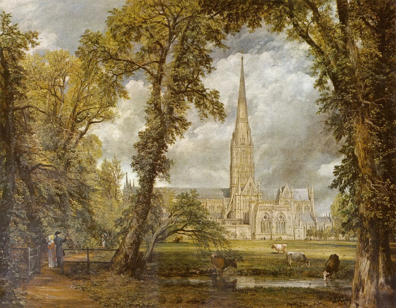 Katedra w Salisbury widziana z ogrodów biskupa - John Constable