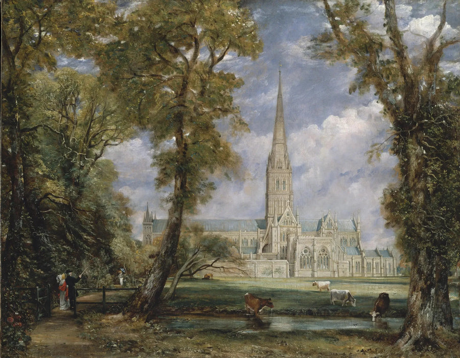 Katedra w Salisbury widziana z ogrodów biskupa - John Constable