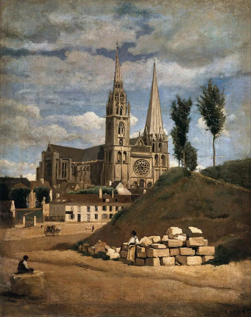 Katedra Notre-Dame w Chartres - Jean-Baptiste Camille Corot
