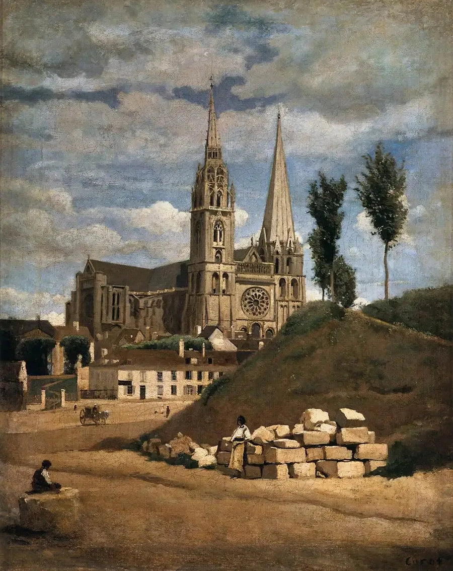 Katedra Notre-Dame w Chartres - Jean-Baptiste Camille Corot
