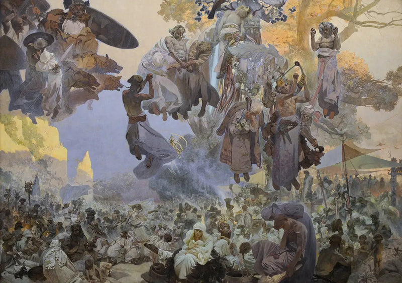 Uroczystość Svantovíta - Alphonse Mucha