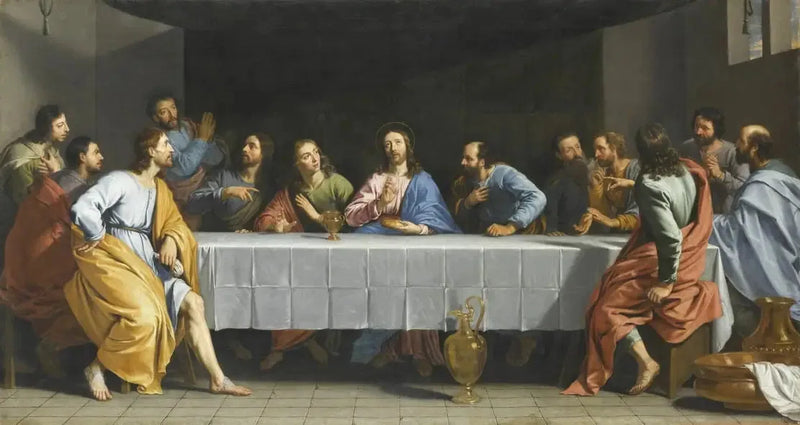 Ostatnia Wieczerza, znana jako Mała Wieczerza - Philippe de Champaigne