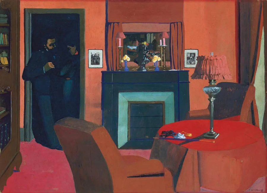 Czerwona sypialnia - Félix Vallotton