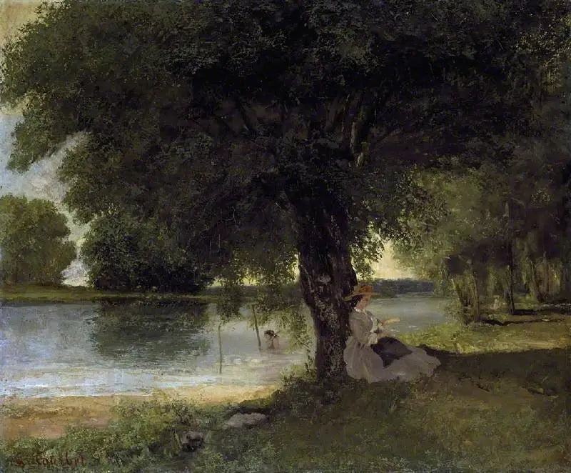 Charente w Port-Bertaud - Gustave Courbet