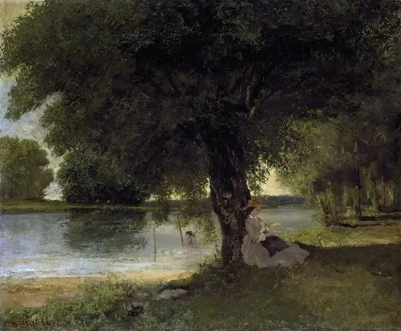 Charente w Port-Bertaud - Gustave Courbet