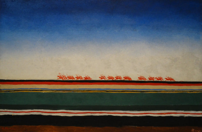 Ładunek czerwonej kawalerii - Kazimir Malevich