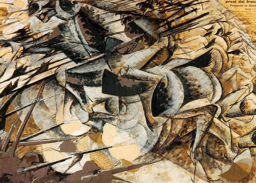 Naładowanie lancierów - Umberto Boccioni