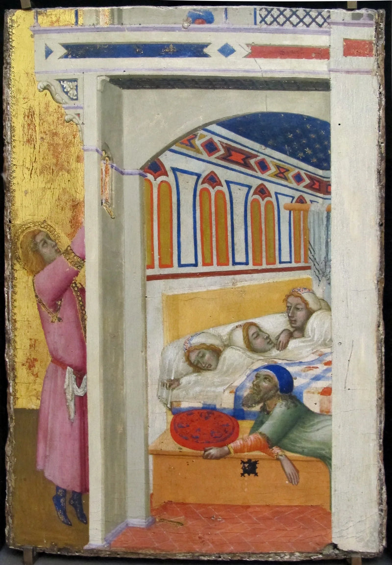 Charitas świętego Mikołaja z Bari - Ambrogio Lorenzetti