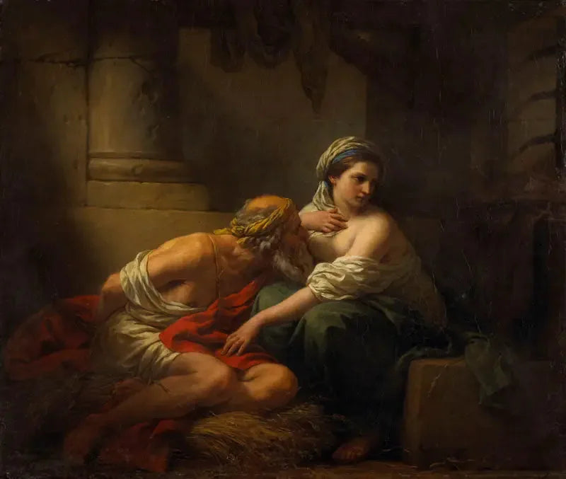 Rzymska miłość bliźniego - Louis Jean François Lagrenée