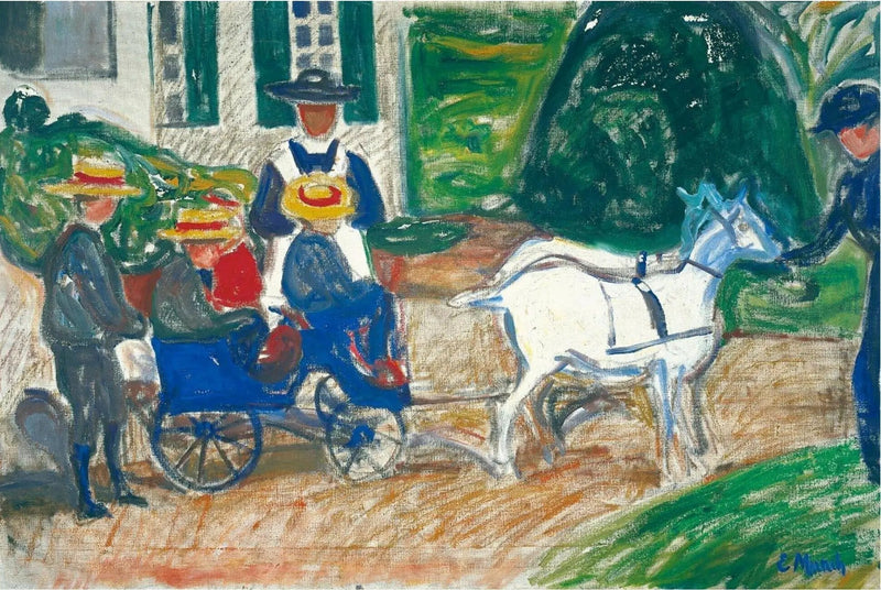 Wóz z kozami - Edvard Munch