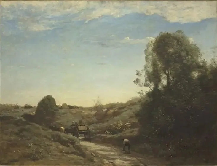 Wóz, pamiątka z Marcoussis - Jean-Baptiste Camille Corot