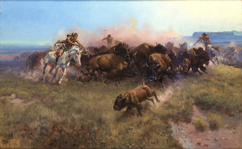Polowanie na bizona [nr 39] - Charles Marion Russell