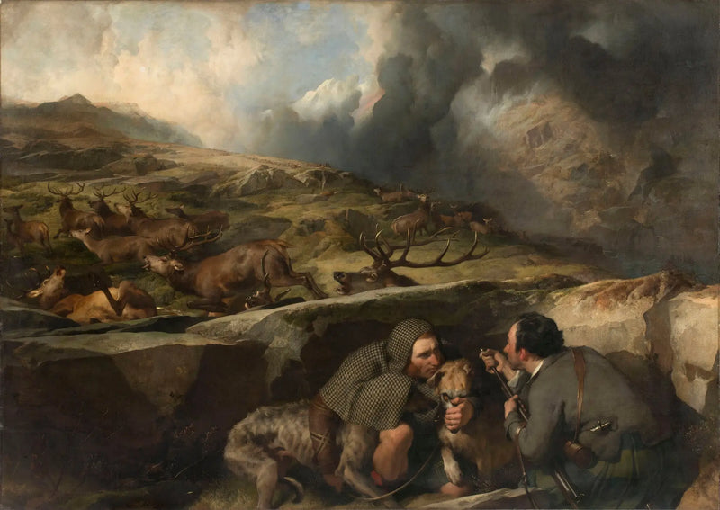 Polowanie na jelenia - Edwin Henry Landseer