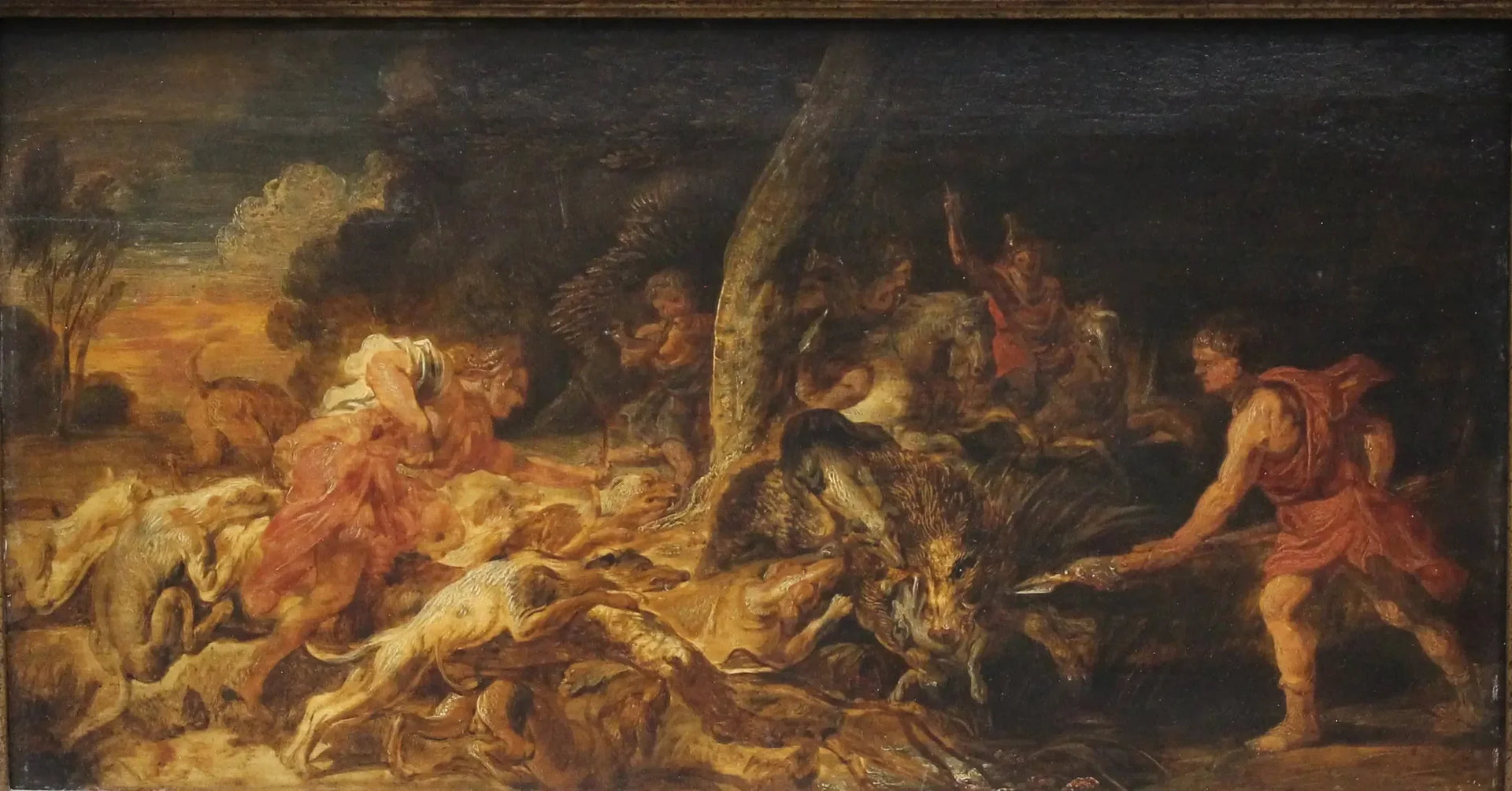 La Chasse au sanglier de Calédonie - Peter Paul Rubens image 1 reproduction de peinture à l’huile