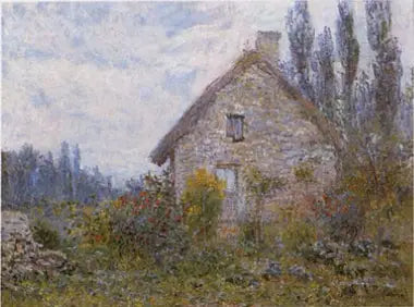 Chatka kryta strzechą - Claude Monet