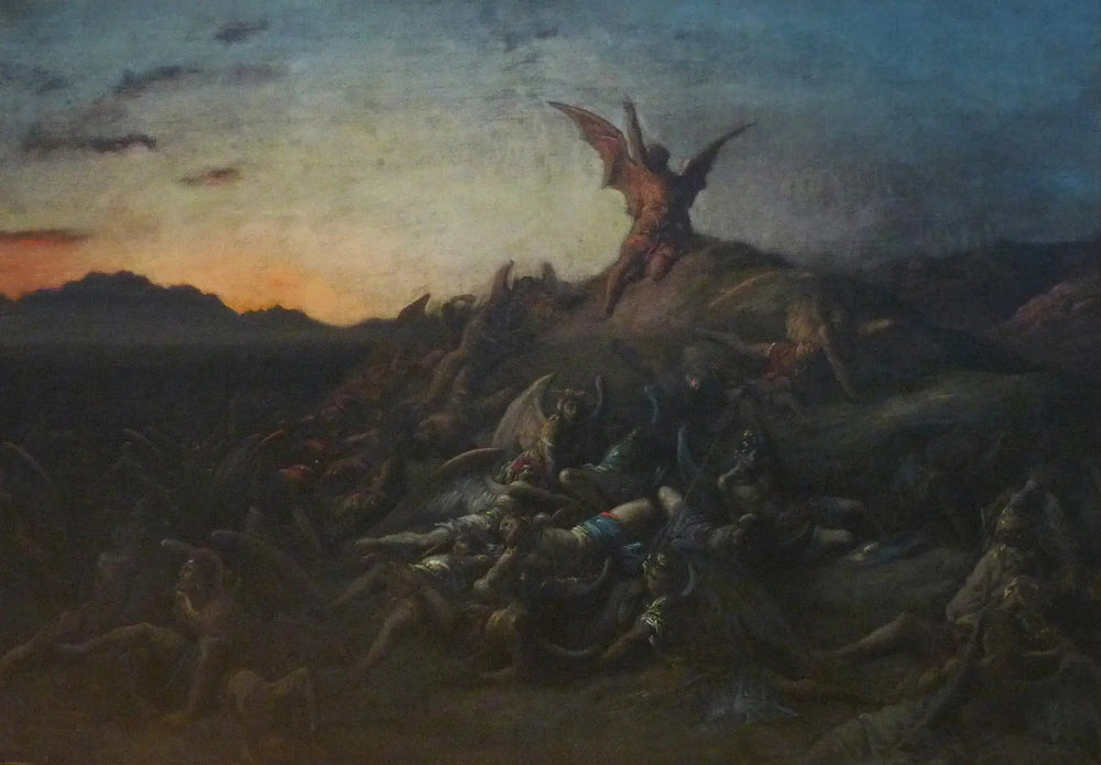 La Chute des anges rebelles - Gustave Doré image 1 tableau peint à l’huile sur toile