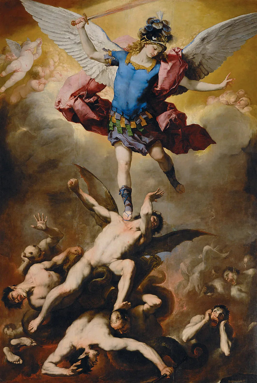 Upadek zbuntowanych aniołów - Luca Giordano