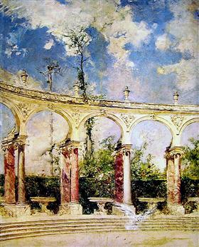 La Colonnade à Versailles - Giovanni Boldini - Alpha Reproduction