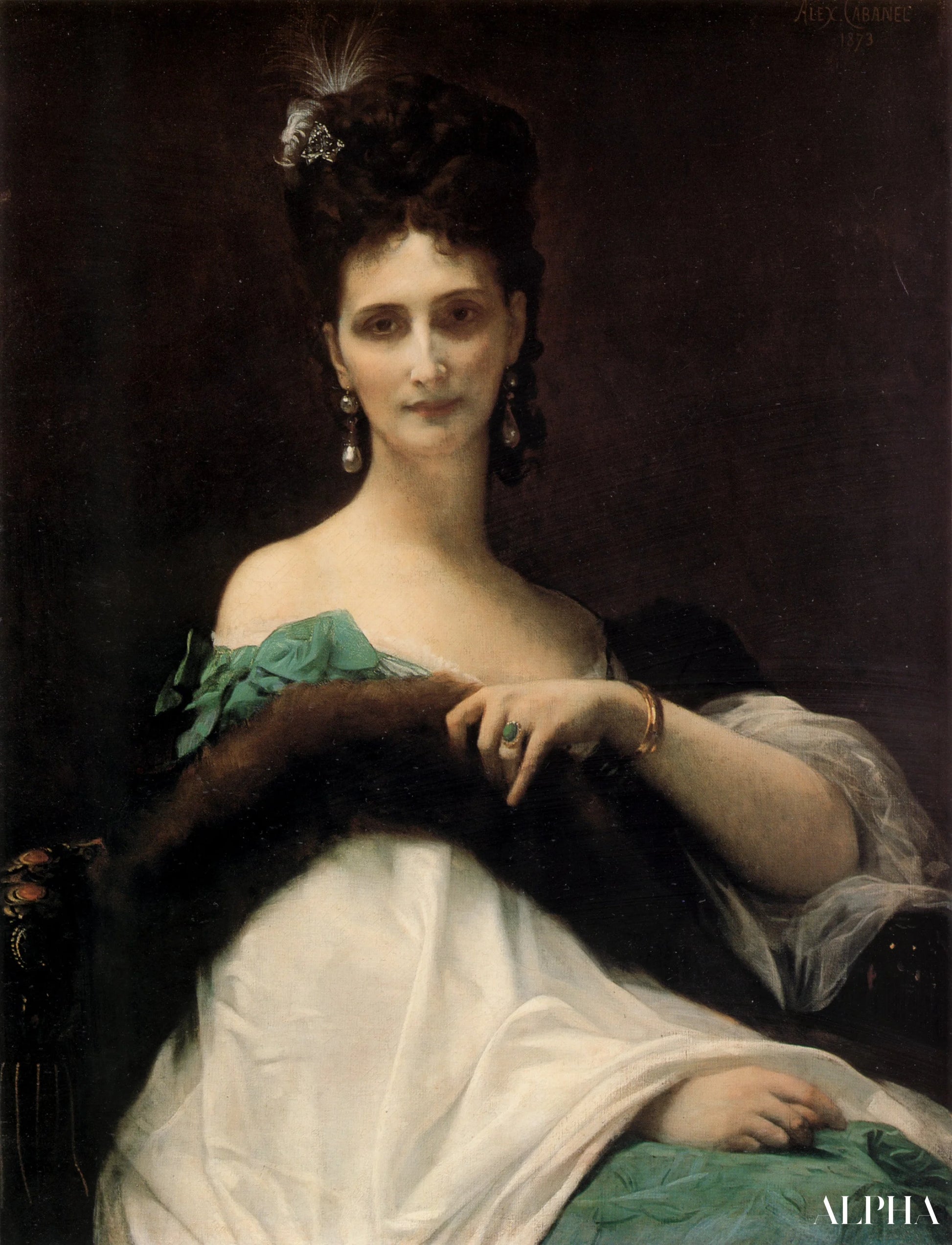 La Comtesse de Keller - Alexandre Cabanel - Reproductions de tableaux et peintures haut de gamme