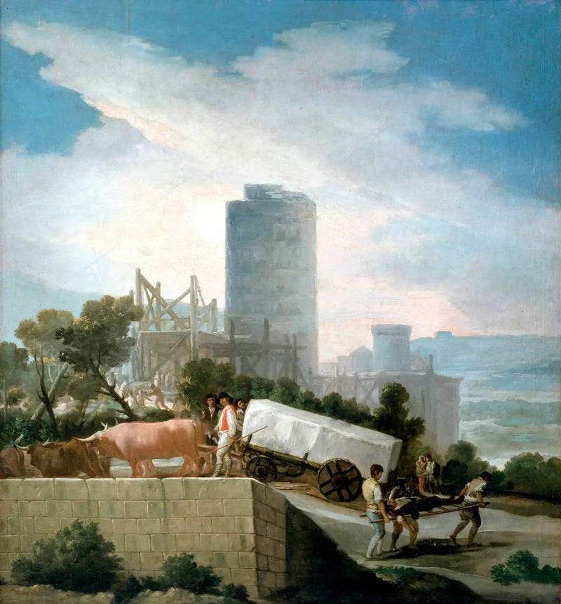 Prowadzenie pługa - Francisco de Goya