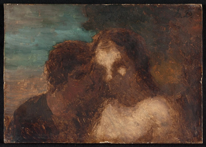 Zaufanie lub Pocałunek Judasza - Honoré Daumier