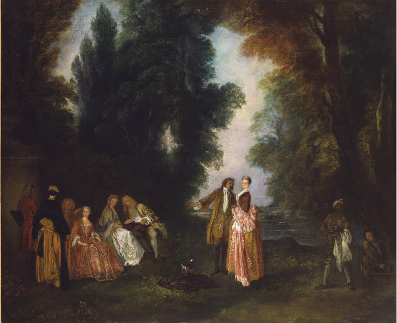 Rozmowa - Antoine Watteau