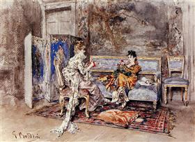 Rozmowa - Giovanni Boldini
