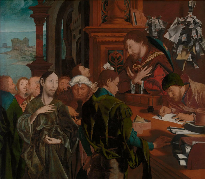 Konwersja Świętego Mateusza - Marinus van Reymerswale