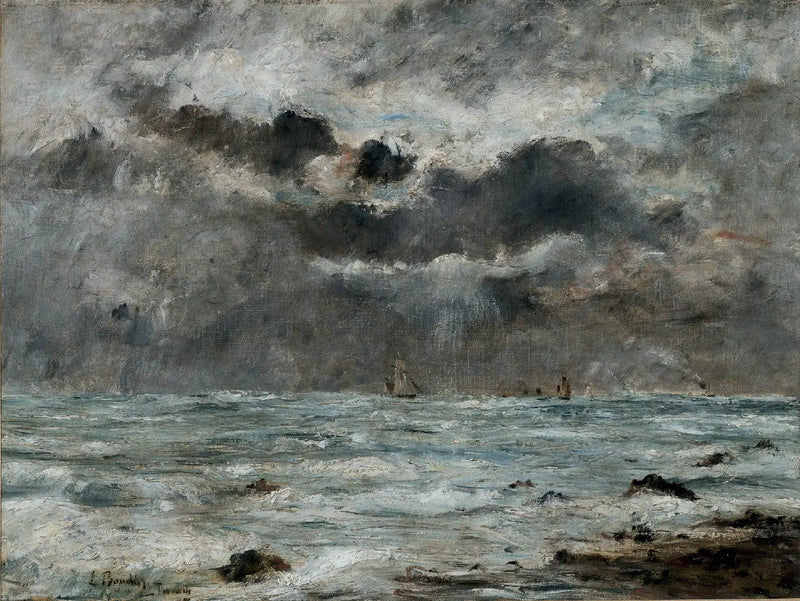 Wybrzeże w Trouville - Eugène Boudin