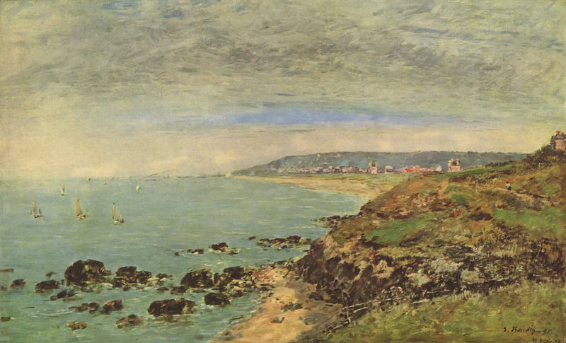 Wybrzeże atlantyckie w pobliżu Benerville - Eugène Boudin