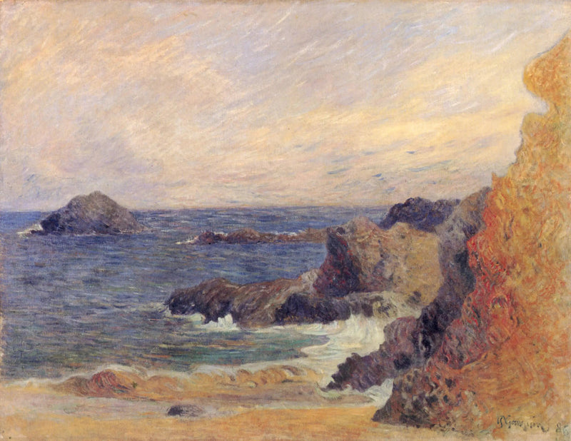 Skalista wybrzeże - Paul Gauguin