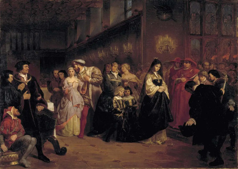 Dwór Anny Boleyn - Emanuel Leutze