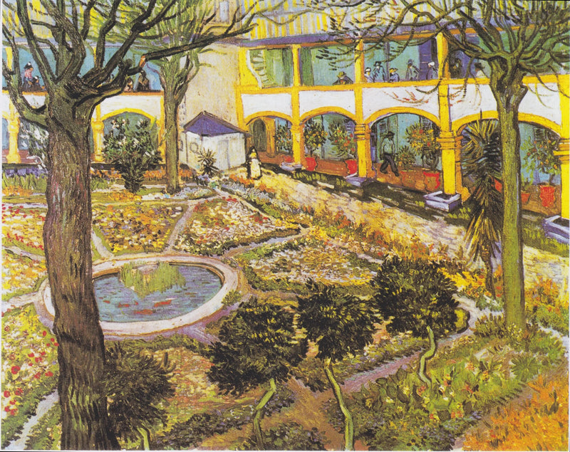 Dziedziniec szpitala w Arles - Vincent van Gogh