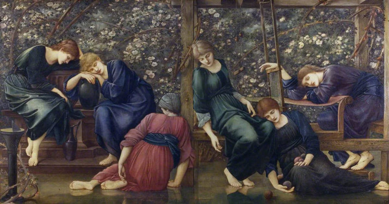 Dwór Ogrodu (z serii Róża Cierniowa) - Edward Burne-Jones
