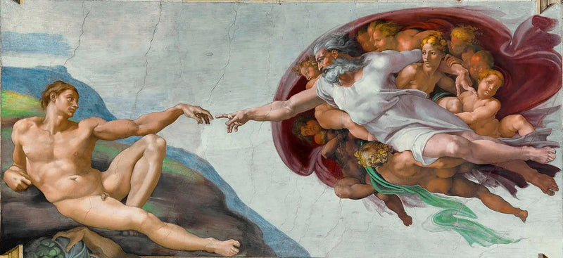 Stworzenie Adama - Michał Anioł