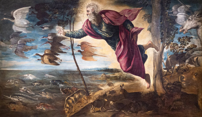 Stworzenie zwierząt - Jacopo Tintoretto