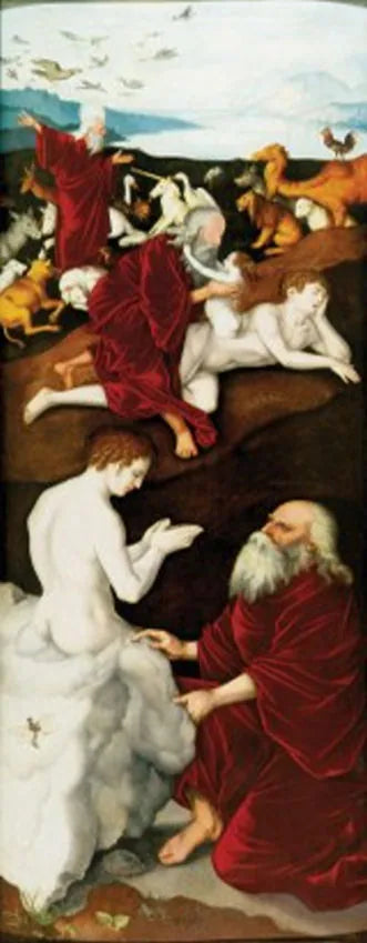 Stworzenie ludzi i zwierząt - Hans Baldung Grien