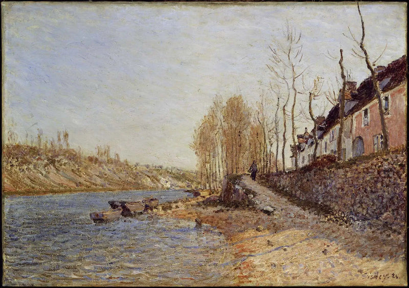 Biała Krzyż w Saint-Mammès - Alfred Sisley
