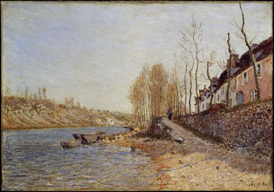 Biała Krzyż w Saint-Mammès - Alfred Sisley
