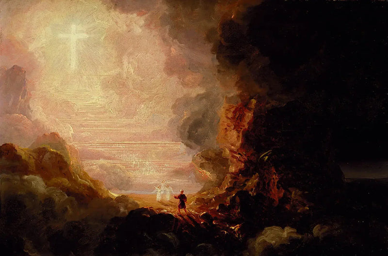 Krzyż i świat: pielgrzym Krzyża na końcu swojej podróży - Thomas Cole