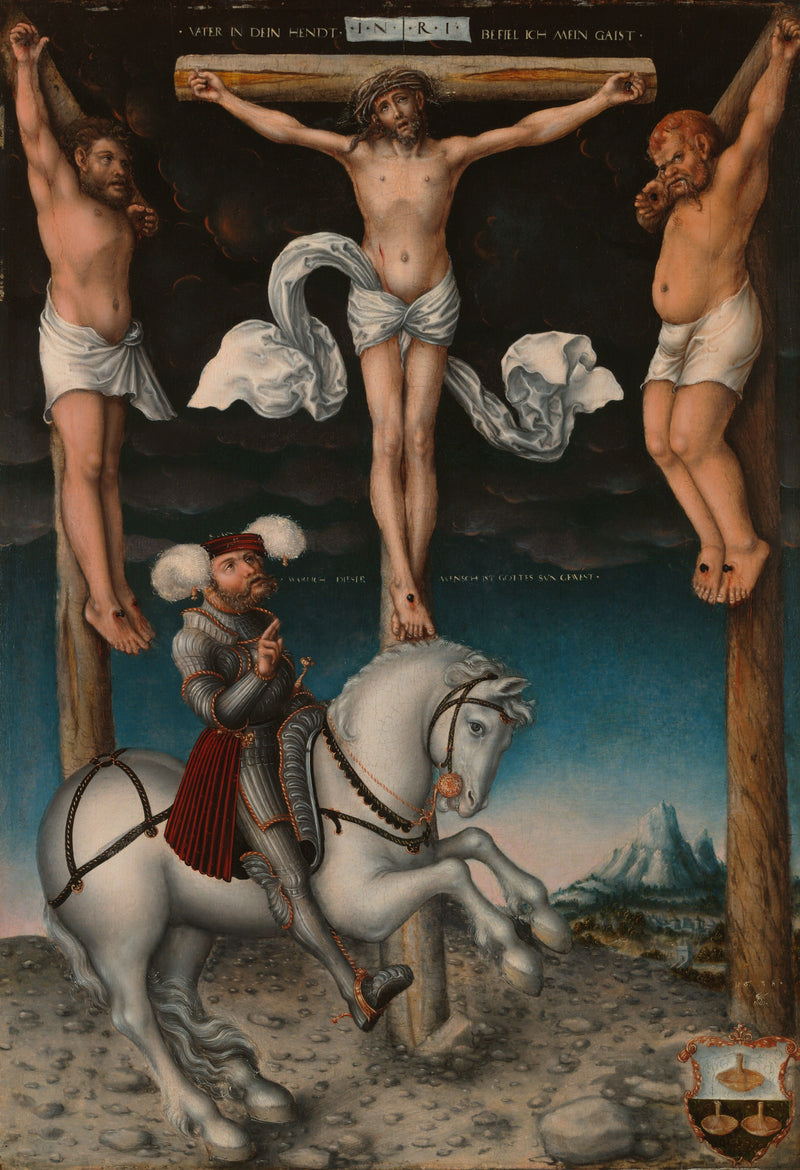 Ukrzyżowanie z nawróconym centurionem - Lucas Cranach Starszy