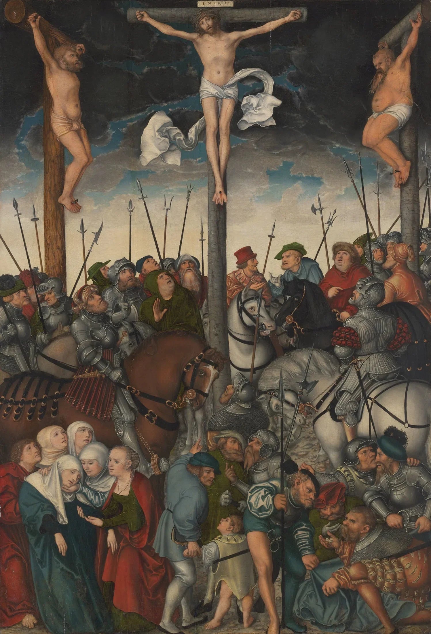 La Crucifixion - Lucas Cranach the Elder image 1 tableau peint à l’huile sur toile