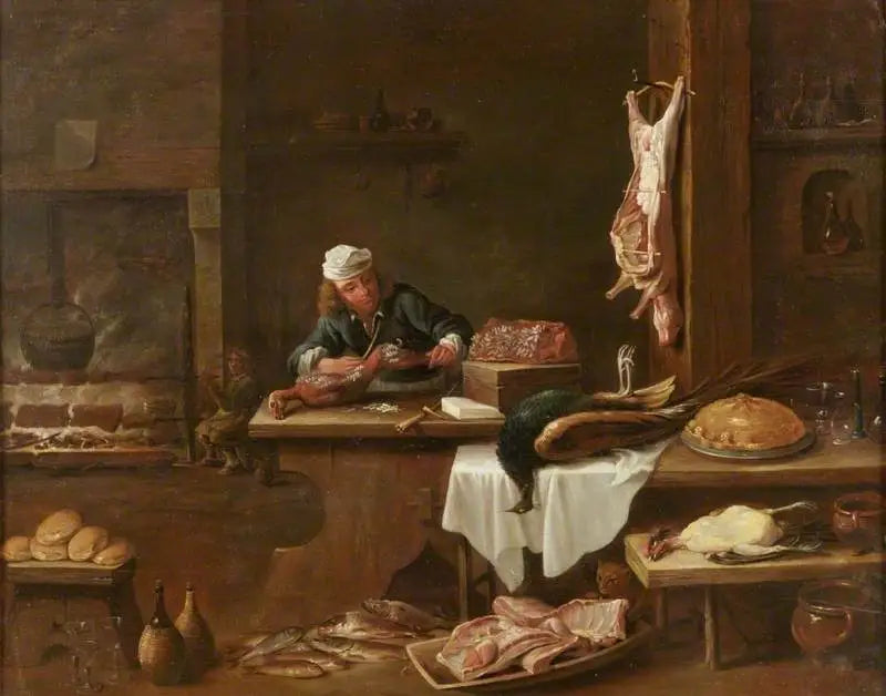 Kuchnia holenderskiego dworu - David Teniers Młodszy
