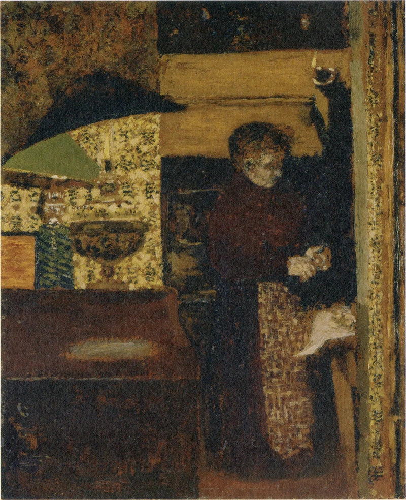 Kuchenka, Pani Vuillard obierająca ziemniaki - Édouard Vuillard