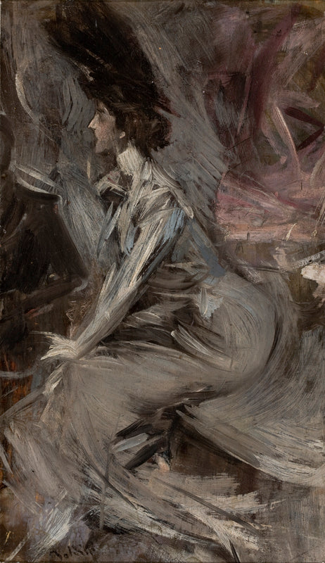 Siedząca dama (Rozmowa) - Giovanni Boldini