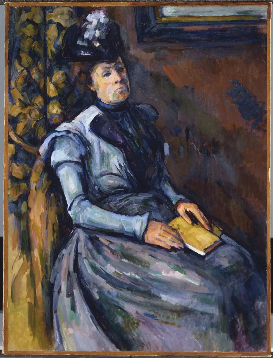 Dama z książką - Paul Cézanne