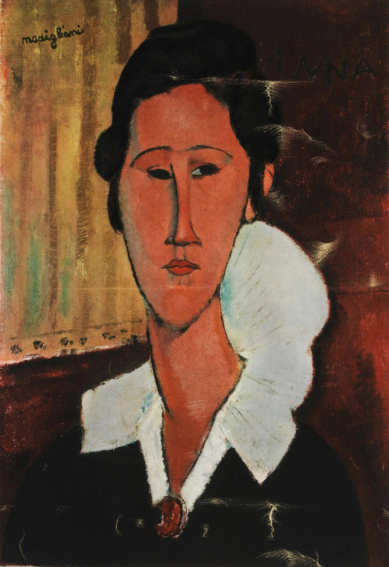 Dama z kołnierzem - Amedeo Modigliani
