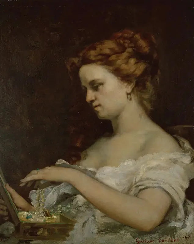 Dama z biżuterią - Gustave Courbet
